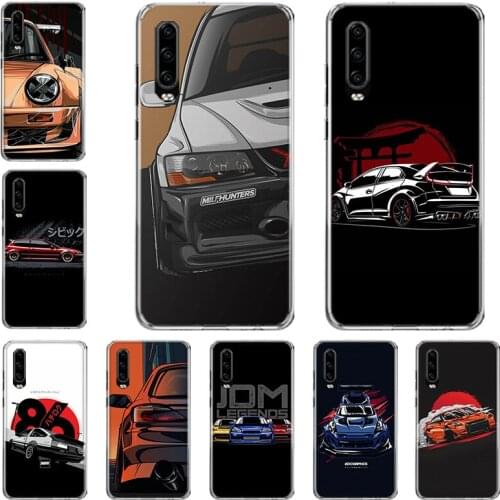 Cool Sports Car Comic Phone Case For Huawei P10 P20 P30 P40 Mate 30 20 10 Lite Pro P Smart Z Plus 2019 2018 Cover Coque