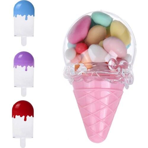 Creative Ice Cream Shape Candy Box Cute Transparent Popsicle Design Candy Box Wedding Baby Shower Kids Birthday Party Gift Box