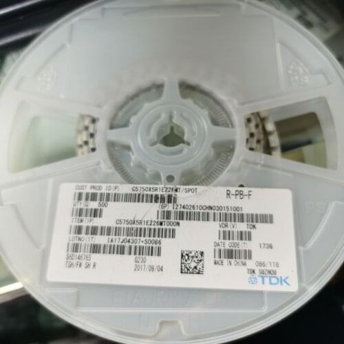 KRL6432E-M-R008-F-T1 C5750X5R1E226MT000N 2220 22UF 25V C5750X7R1H226M250KB 2220 22μF 50V ±20% X7R professional capacitor