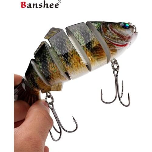 Big bass lures Fishing Wobbler Lifelike Multi Jointed 6 Segments Swimbait VSJ06-6 Hard Bait Isca Artificial hard bait Sinking