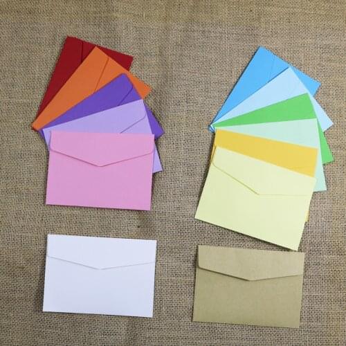 Small 10pcs 13 w54 Greeting Cards Party Kids Card School For Student Storage 11.5x8cm Paper Envelope