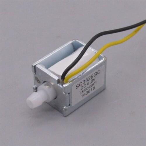 DC6V 350MA 2.1W Mini Plunger Vacuum Valve One-position One-pass Normally Open Coffee Beauty Device Electromagnetic Valve