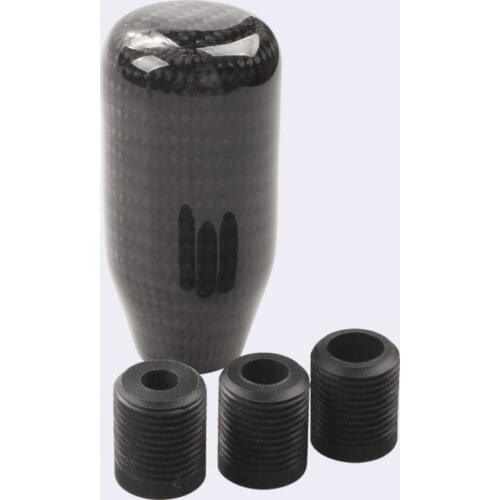 Car modification Carbon fiber gear shift head short carbon pattern gear shift knob handball car gear shifter1038