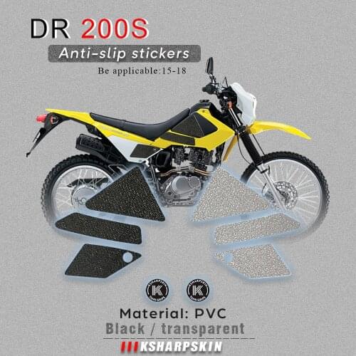 Motorcyle Sticker Decal Emblem Protector Tank Pad Tank grip For SUZUKI 15-18 DR 200S