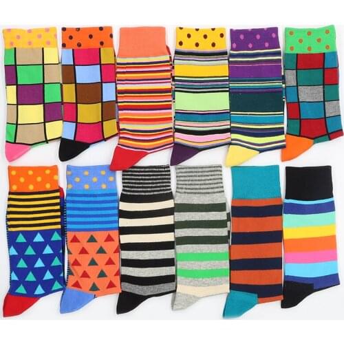 Mens Cotton Socks White Set Print Stripe Gifts Funny Warm Sock Women Christmas Winter From The Factory Dropshipping Contact Us