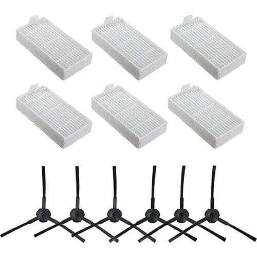 Vacuum Cleaner Hepa Filter Side Brush for SilverCrest SSR 3000 A1 Robot Vacuum Cleaner Parts Bruhes Filters Replacement Kit