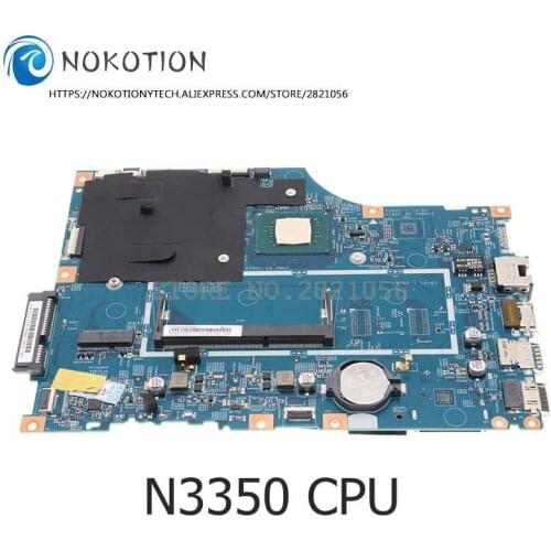 NOKOTION For Lenovo IdeaPad V110-15IAP Laptop Motherboard 5B20M44671 LV114A_MB 15270-1 448.08A03.0011SR2Z7 N3350 CPU DDR3L
