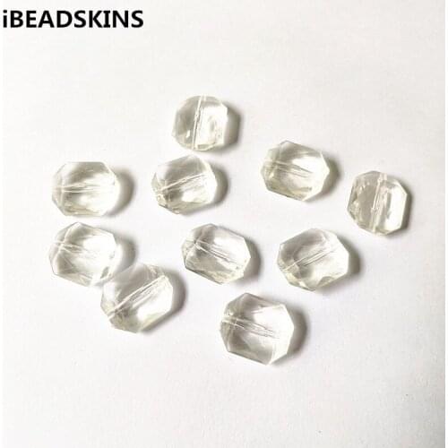 New arrival! 17x15mm 440pcs Clear acrylic faceted oval shape beads for Necklace,Earrings parts,hand Made Jewelry DIY