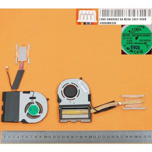 New Laptop Cooling Fan for Toshiba Satelite Radius P55W-C E45W-C Series(ADDA Brand,Fan + Heatsink,20cm) PN:H000085330