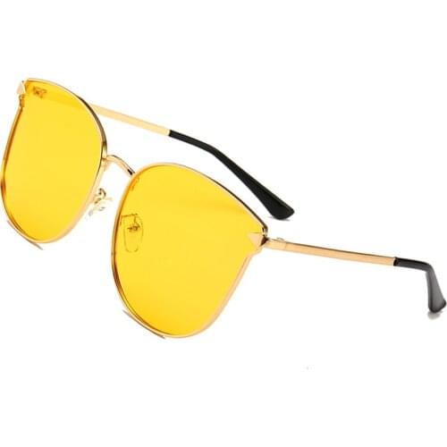 Sunglasses Women Oversize Alloy Frame Big Luxury Fashion Brand Designer Unisex Outdoor Casual Sun Glasses Men Ladies 6 Colors