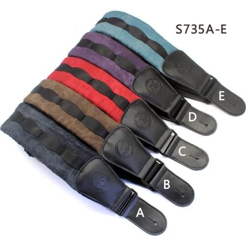P&P High-end Leather Guitar Strap Widened Thickened Musical Instrument Strap Musical Instrument Accessories