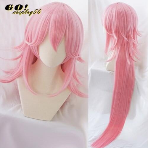 Honkai Impact 3 3rd Cosplay Wig Yae Sakura Pink 120cm Long Straight Facial Hair