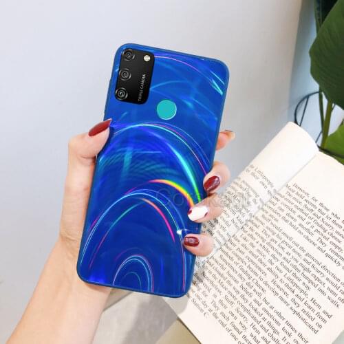 Rainbow Soft Laser Case Cover for Honor 9A 9X Global Preimium 20 10 Lite 10i 20s 9S 9C 8A Pro Prime 8X 8S