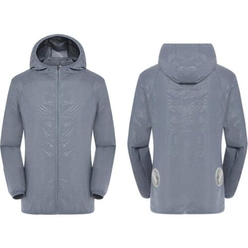 Smart 3-speed Cooling USB Air Conditioning Suit With Fan UV Protection Wear Splash-proof Fishing Suit Summer Cooling Clothes Set