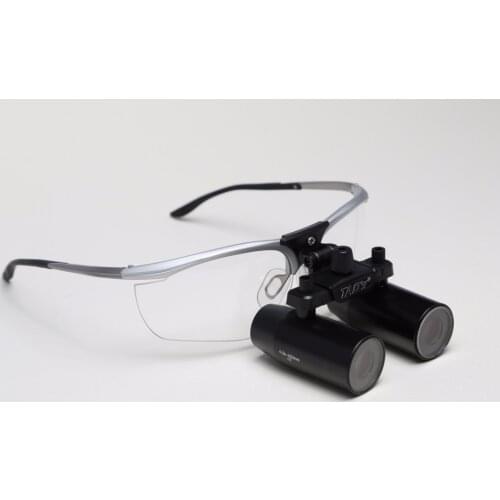 TAOS 4.0X magnifier dental Surgical Medical Binocular Dental Loupe Optical Glass with prescription insert glasses
