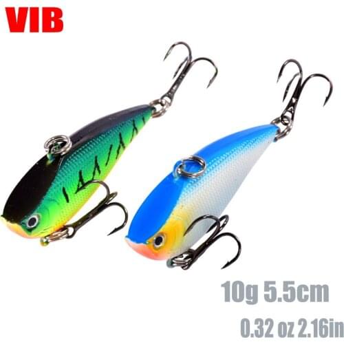 VIB Fishing Lure10g/5.5cm 3D Eyes crank wobbler sinking laser tremor decoy sharp barb simulation Artificial hard bait Pesca