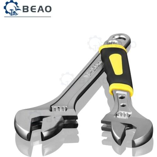 1Pcs 6-15 Inch Hand Tools Adjustable Wrench Monkey Wrench Steel Spanner Car Spanner Tools Metric