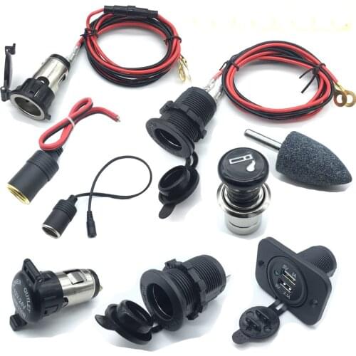 1pcs Car high power mother car charging source socket 12V-24V modified installation car socket head accessories