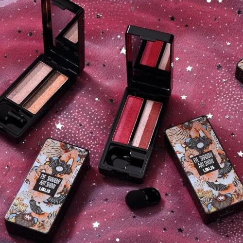 1PCS Dichromatic Gradual Eye Shadow Waterproof Earth Color Shimmer Matte Metallic Natural Long-lasting Easy to Wear