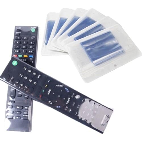 10 TV Remote Control Covers With Heat Shrinkable Film, Apple, Samsung And LG TV Air Conditioning Remote Control Covers With Heat