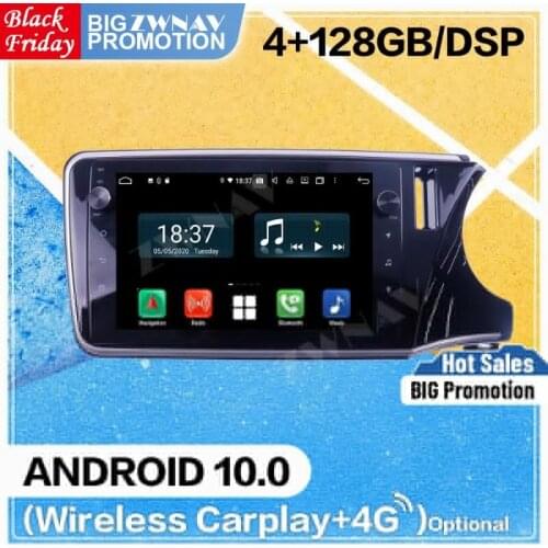 2 Din 128G DSP Carplay Android 10 Screen For Honda City Grace 2014 2015 2016 2017 Car Radio Stereo Auto Audio GPS Navi Head Unit