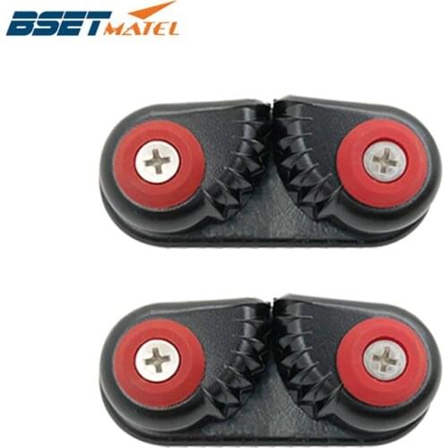 2 PCS Black Anodized Aluminium Cam cleat Boat Cam cleats Matic Fairlead Marine Sailing Sailboat Kayak Canoe Dinghy Accessories
