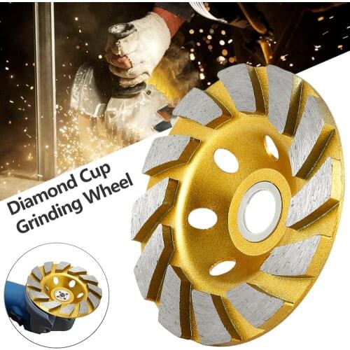 4" 100mm 1pcs Diamond Grinding Wheel Disc Bowl Shape Grinding Cup Concrete Granite Stone Ceramic Cutting Disc Piece Power Tools
