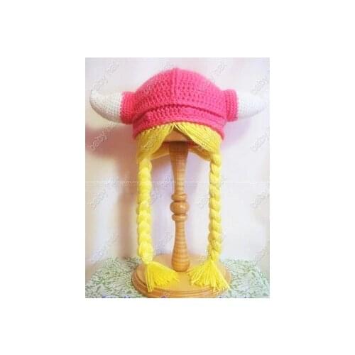 Free shipping,BABY ENGLAND Viking Helmet Vikings Hat Soft With Hair Halloween .childrens crochet hats.FANCY DRESS STAG cotton