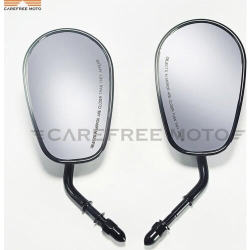 Black motorcycle Rearview Mirror Moto Side Mirrors case for Harley Davidson FLHTC Classic XR1200 XL883 SPORTSTER SOFTAIL
