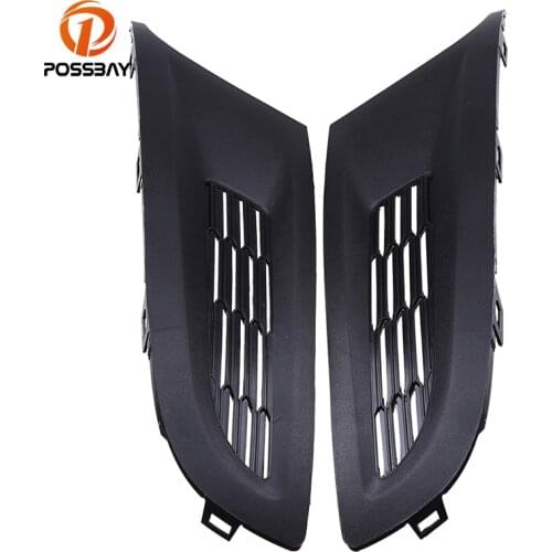 POSSBAY Black Front Rcing Grilles for VW Polo Typ 6R Hatch-back&Sedan Pre-facelift 2010/2011-2013 Front Lower Grille Mesh Grill