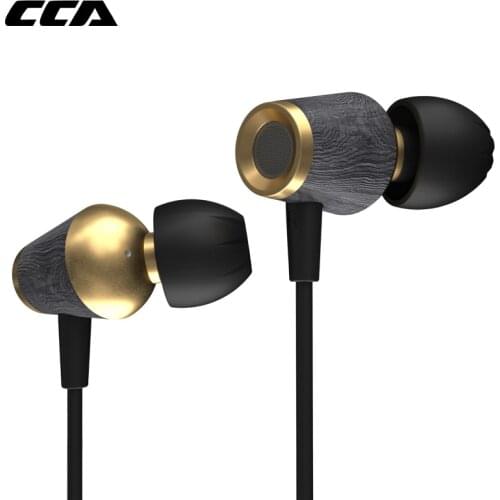 CCA CST Wooden In-Ear Earphone Metal bass Earphones Sports Dynamic headset Wood Heavy earpiece for Zsn Pro ZSX ASX ZAX C12 C10