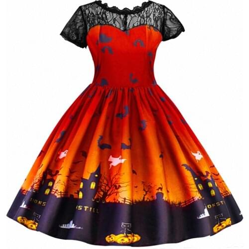 Childrens Halloween Dresses Infant Girl Party Dress Lace Witch Princess Halloween Costume Carnival Little Girl Clothes