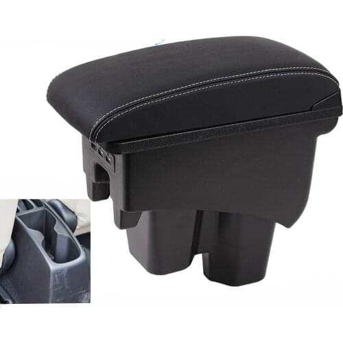 For Honda New City armrest box USB Charging heighten Double layer central Store content cup holder ashtray accessories