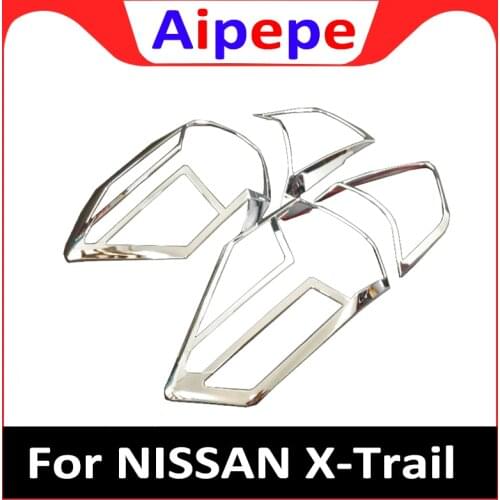 For Nissan X-Trail T32 2014 to 2016 Rear light cover Tail lamp Trim XTrail X Trail ABS Chrome Decoration Car-Styling Accessories