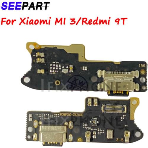 For Xiaomi MI 3 / Redmi 9T Charging Port Flex Cable with Mini label Replacement Parts USB Dock Charger Flex Cable