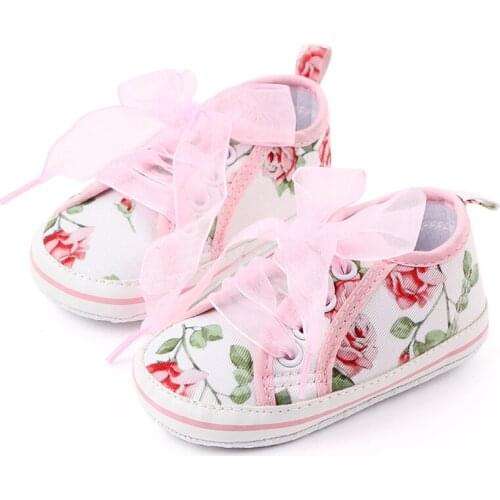 2021 Baby Girls Breathable Anti-Slip Sequins Heart Print Sneakers Toddler Soft Soled Casual Walking Shoes