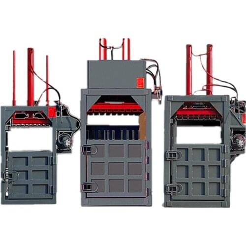 30T vertical cardboard automatic hydraulic baler machine/hay wheat straw aluminum cans baling press packing wrapping machine