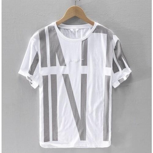 New style Italy brand summer t shirt men round neck white t-shirt for men casual fashion t shirts male comfortable tshirt mens