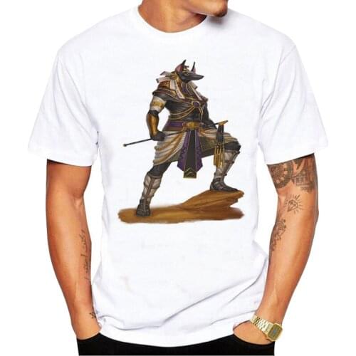 T Shirt Men Fashion Anubis Graphic Hip Hop tshirt for male comfortable men top tees