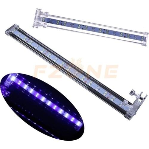 220v Clip-on Lid Crystal Aquarium LED Lighting Light With Blue And White Light For Plant and Coral Tank