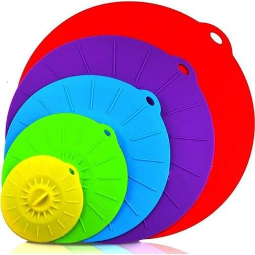Pcs Reusable Silicone Cover Heat Resistant Microwave Cover Suction Seal Covers for Bowls,Pots,Cups Kitchen Cookware Accessorie