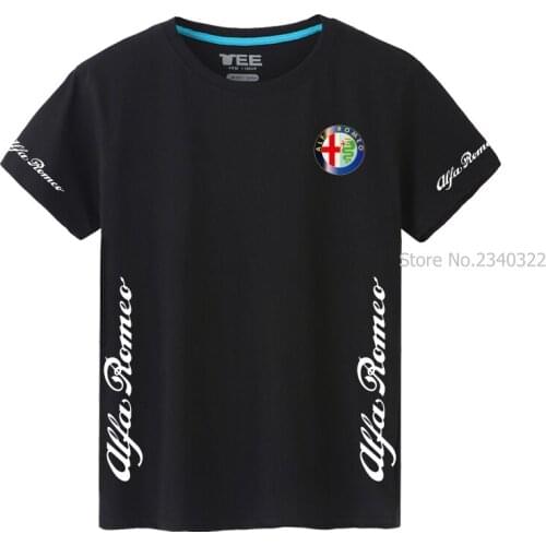 Men woman New Arrival Summer Fashion Casual Short-sleeved alfa romeo T-shirt Brand Casual T shirts Tops Tees shirt