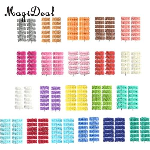 Pack of 144 Wedding Bouquet Bridal Rose Foam Flower Handmade Art Craft Kissing Ball Floral Arrangement Accessory