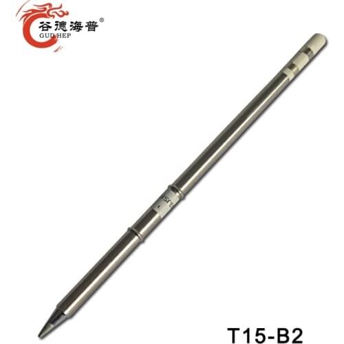 Gudhep T15 B2 Solder Tips T12 Tips Replacement Soldering Iron Tips for Hakko FX951 FM203 Soldering Rework Station FM2027 Handle