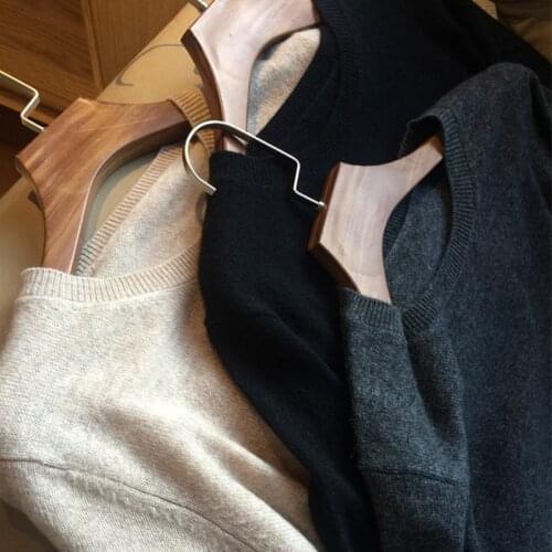 Autumn Women sweater O-Neck Cashmere Blend Knitted Pullovers Short Sleeve Slim Style Jumper Knitwear Wool Sweaters