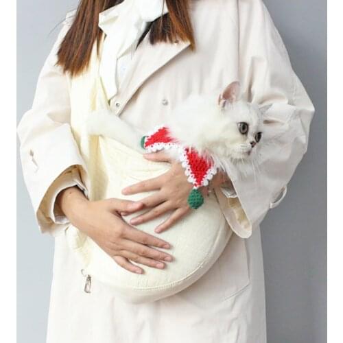 Handmade Pet Cat Carrier Bag Outdoor Travel Handbag Breathable Sling Shoulder Bag Puppy Kitten Carrier for Cats Comfort Tote Bag