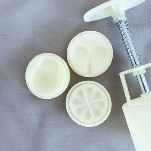 C5AD Plastic Mooncake Mold 50g Avocado Sprouts Stamp Cookie Cutter Mould DIY Baking