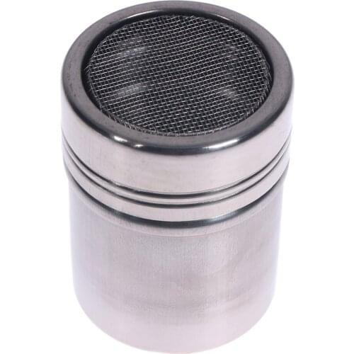1pcs Stainless Steel Chocolate Shaker Cocoa Flour Icing Sugar Powder Coffee Sifter Lid Shaker Cooking Tools Coffee Accessories