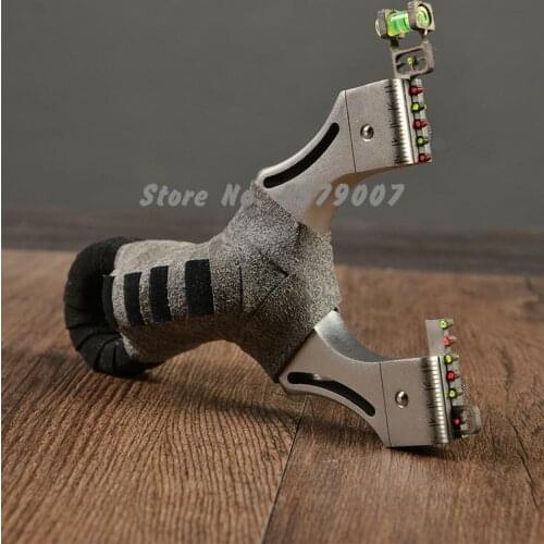2020 New Stainless Steel Slingshot Spring Second Rubber Band Without Binding High Precision Flat Leather Slingshot