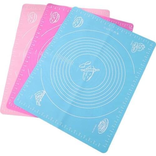 Silicone Kitchen Dough Mat Cookie Cake Baking Pad Tools Thick Non-Stick Rolling Pastry Mats Pastry Accessories Sheet Pads